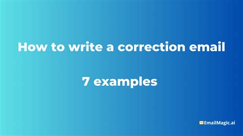 How To Write A Correction Email 7 Examples How To Write A Correction Email 7 Examples