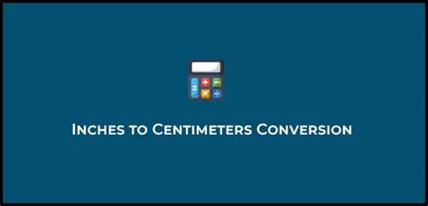 Inch To Cm Calculator Is To Length Conversion Easy Solution Inch To Cm Calculator Is To Length Conversion Easy Solution
