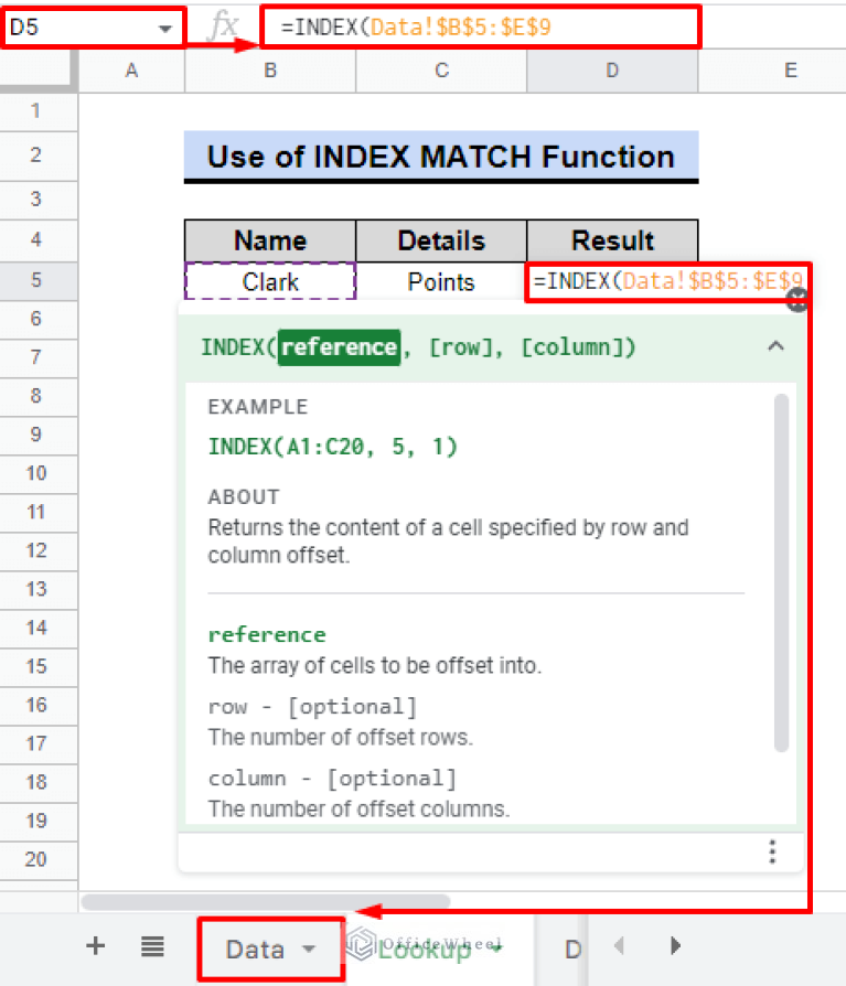 The Power of Index Match Across Sheets