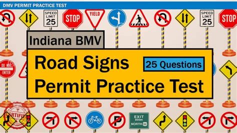 Indiana BMV Signs Practice Test Guide