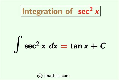 3 Ways to Solve the Integral of Sec2x
