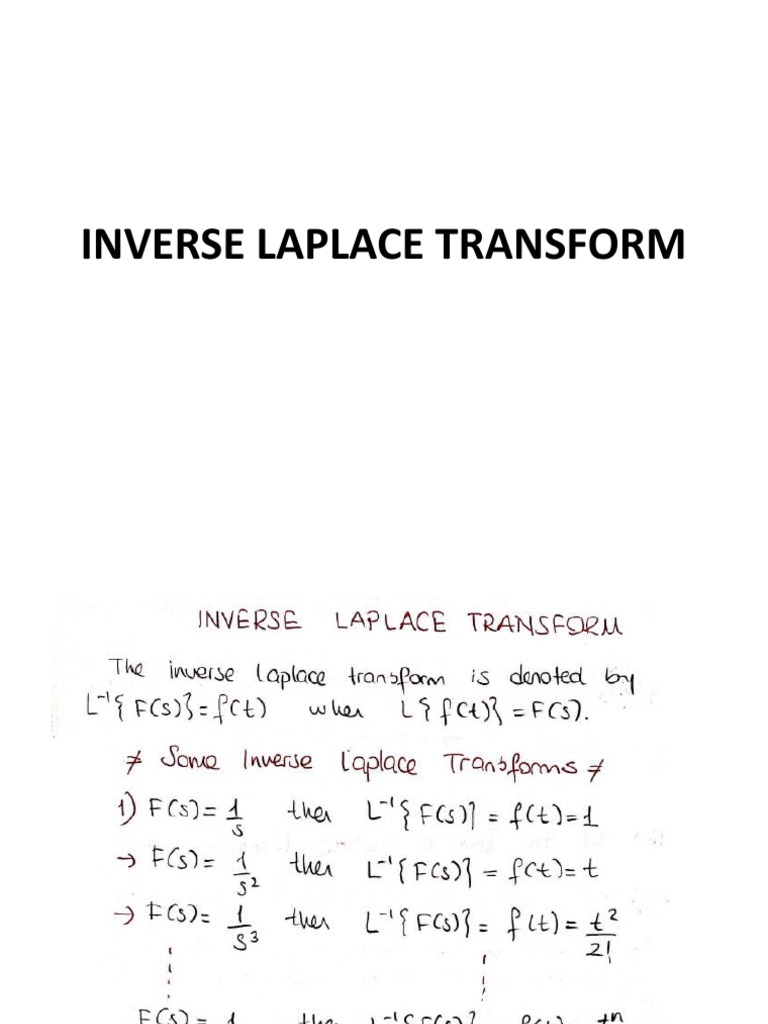 Unveiling the Power of Inverse Laplace Transforms