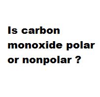 Is Carbon Monoxide Polar Or Nonpolar Chemicalbook Is Carbon Monoxide Polar Or Nonpolar Chemicalbook