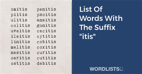 5 Tips: Understanding the -itis Suffix