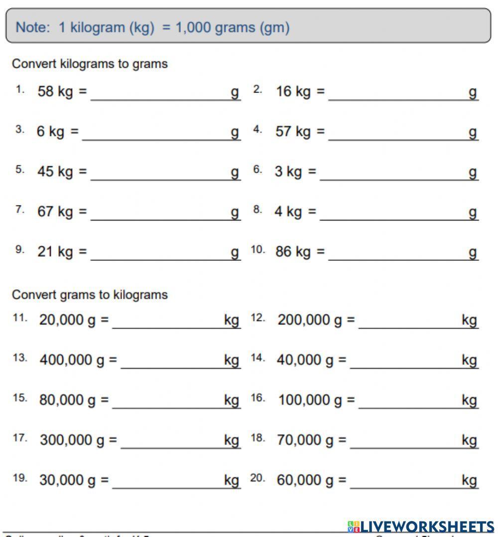 A Simple Guide to Converting Kilograms to Grams A Simple Guide to Converting Kilograms to Grams
