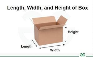 Length Width Height Geeksforgeeks Length Width Height Geeksforgeeks