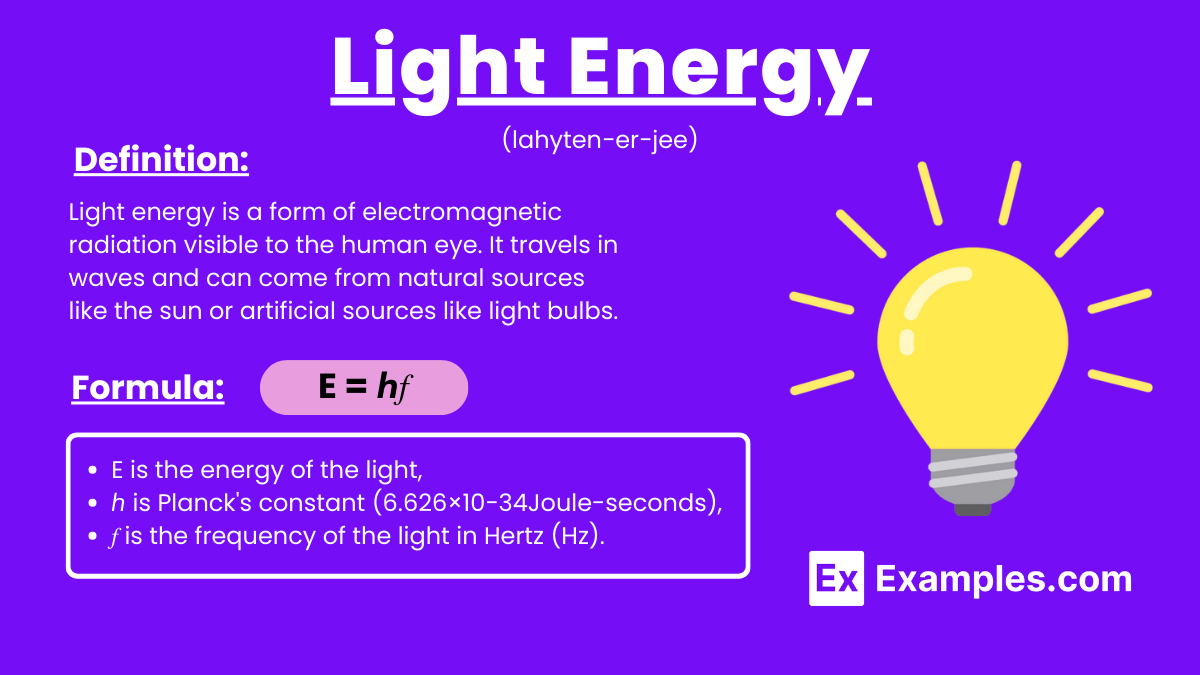 The Power of Light Energy
