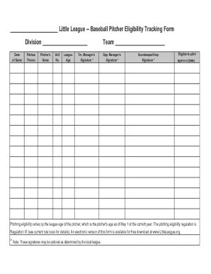 Pitch Count: A Guide for Little League Coaches