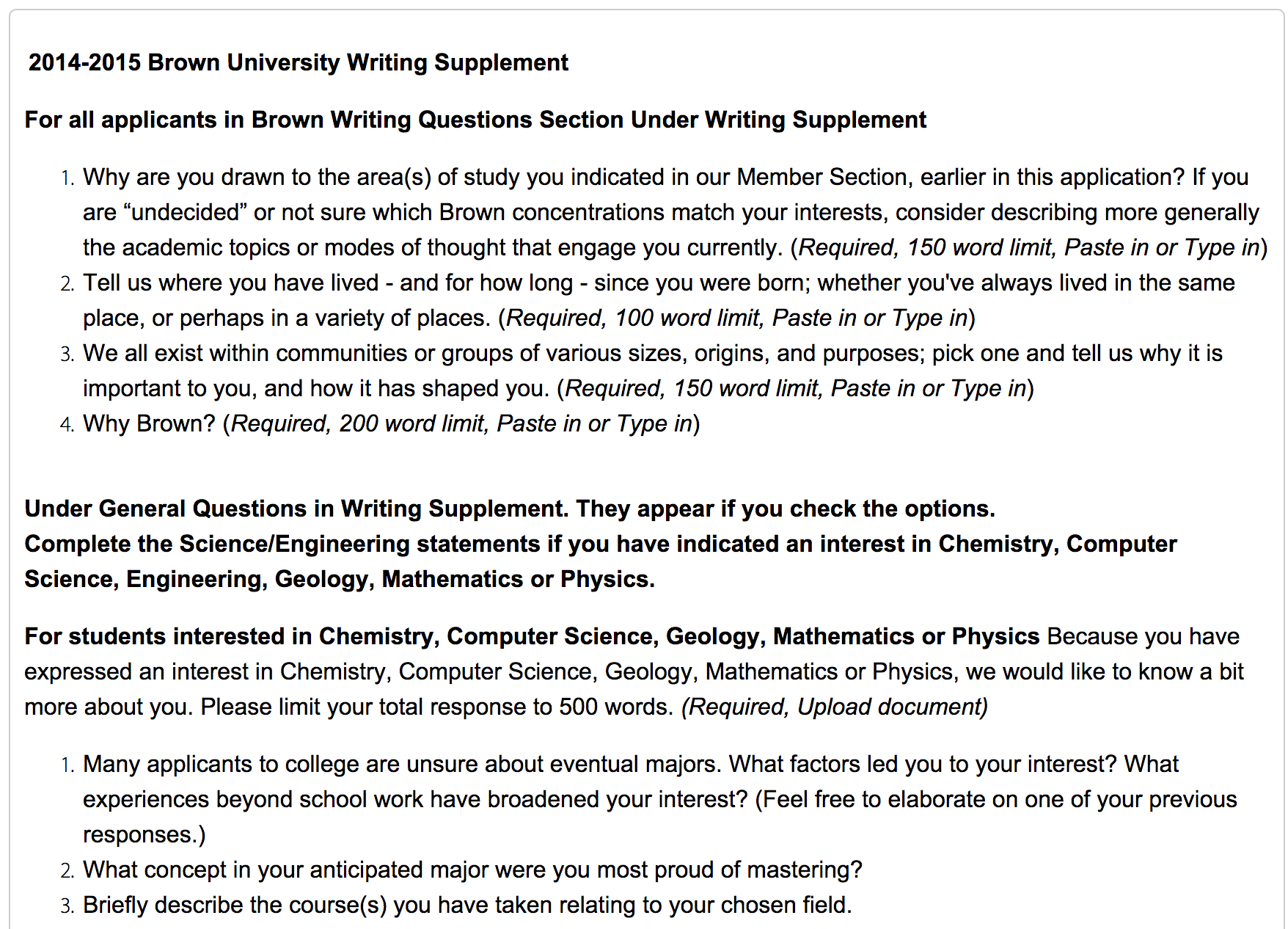 Location Of Supplemental Essays All College Application Essays Location Of Supplemental Essays All College Application Essays