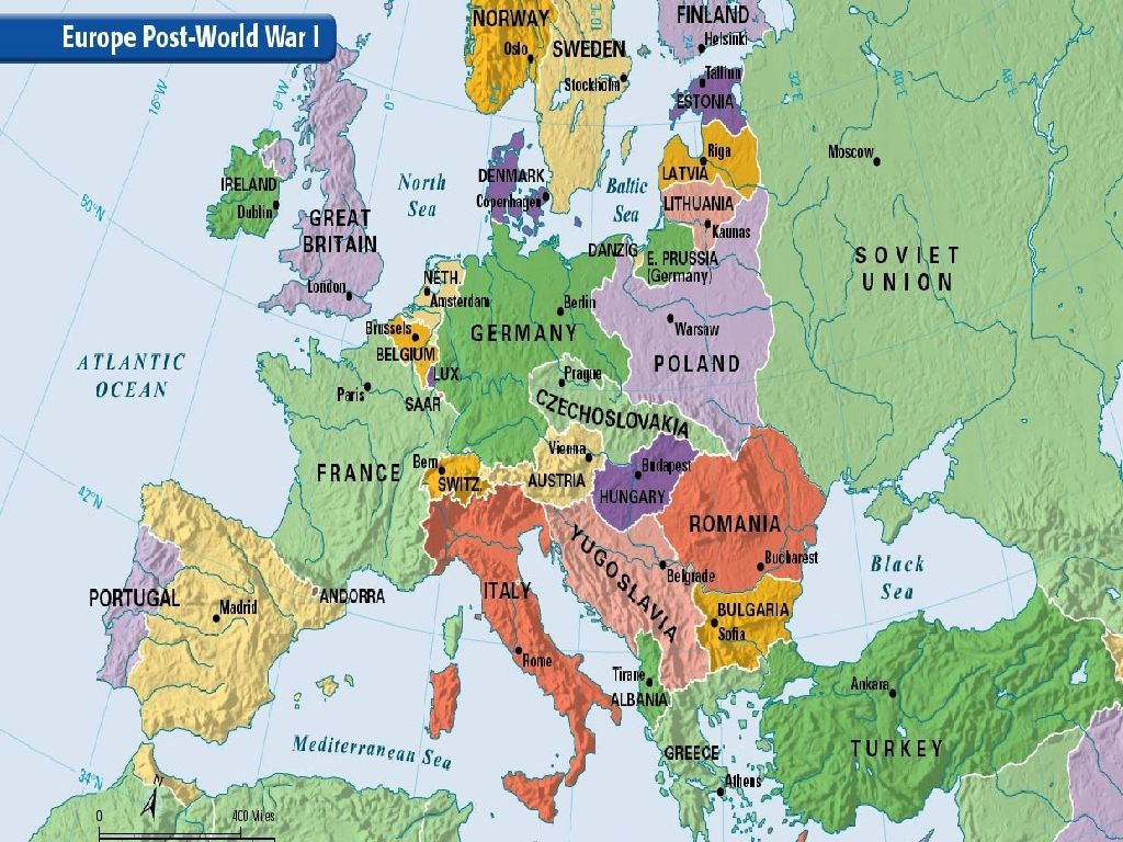 Europe After WWI: A New Map Unveiled