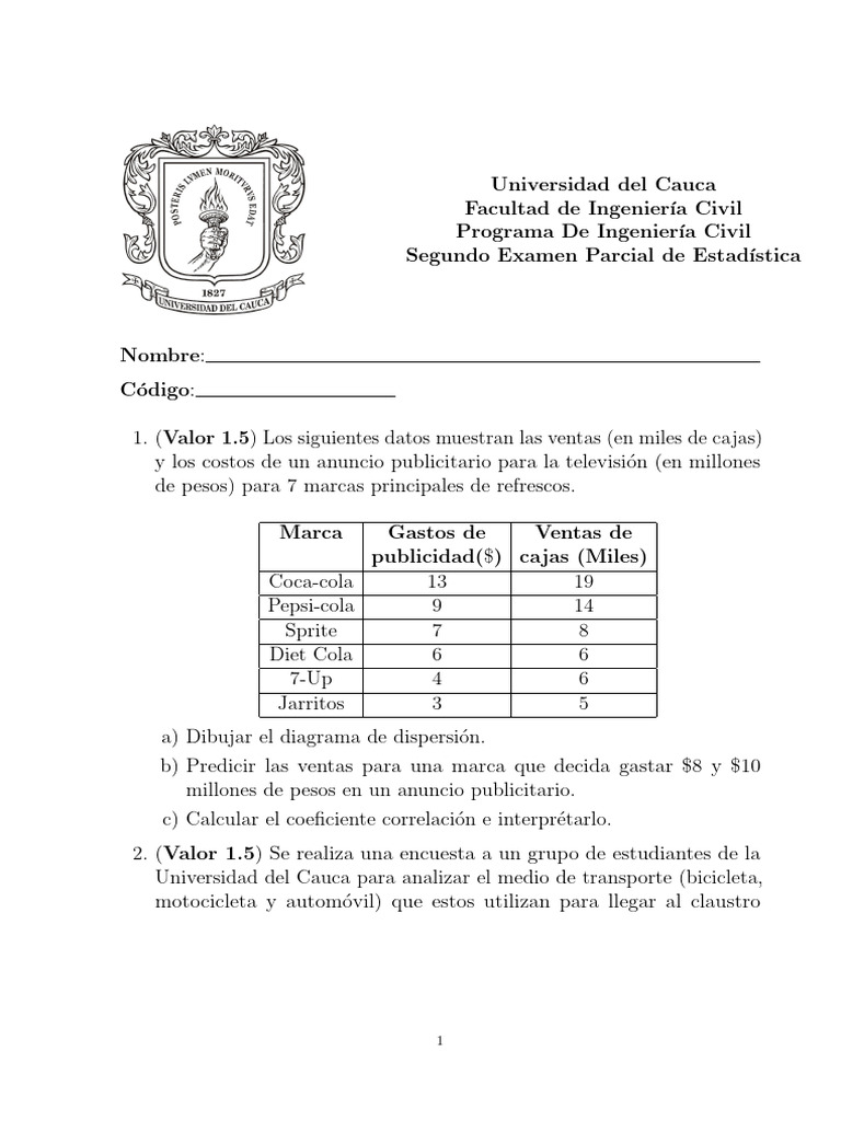Matematic Estad Stica Matematic Estad Stica