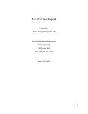 ME375: Unveiling the Ultimate Final Project