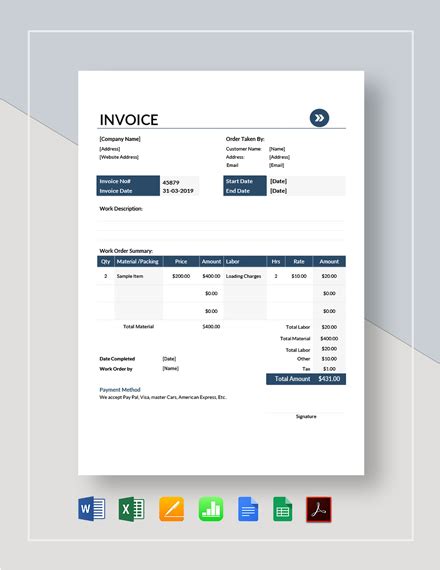 Moving Company Invoice Template Best Template Ideas Moving Company Invoice Template Best Template Ideas