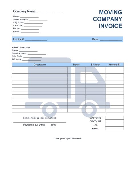 The Ultimate Moving Company Invoice Guide