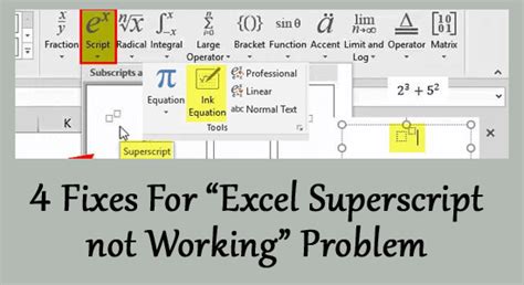 Mysteries Uncovered Excel Superscript Not Working Glitch Demystified Mysteries Uncovered Excel Superscript Not Working Glitch Demystified
