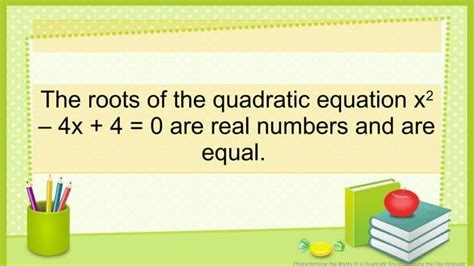 Nature Of The Roots Using Discriminant Pptx Free Download Nature Of The Roots Using Discriminant Pptx Free Download