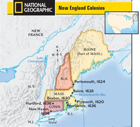 The New England Colonies Unveiled: 5 Maps