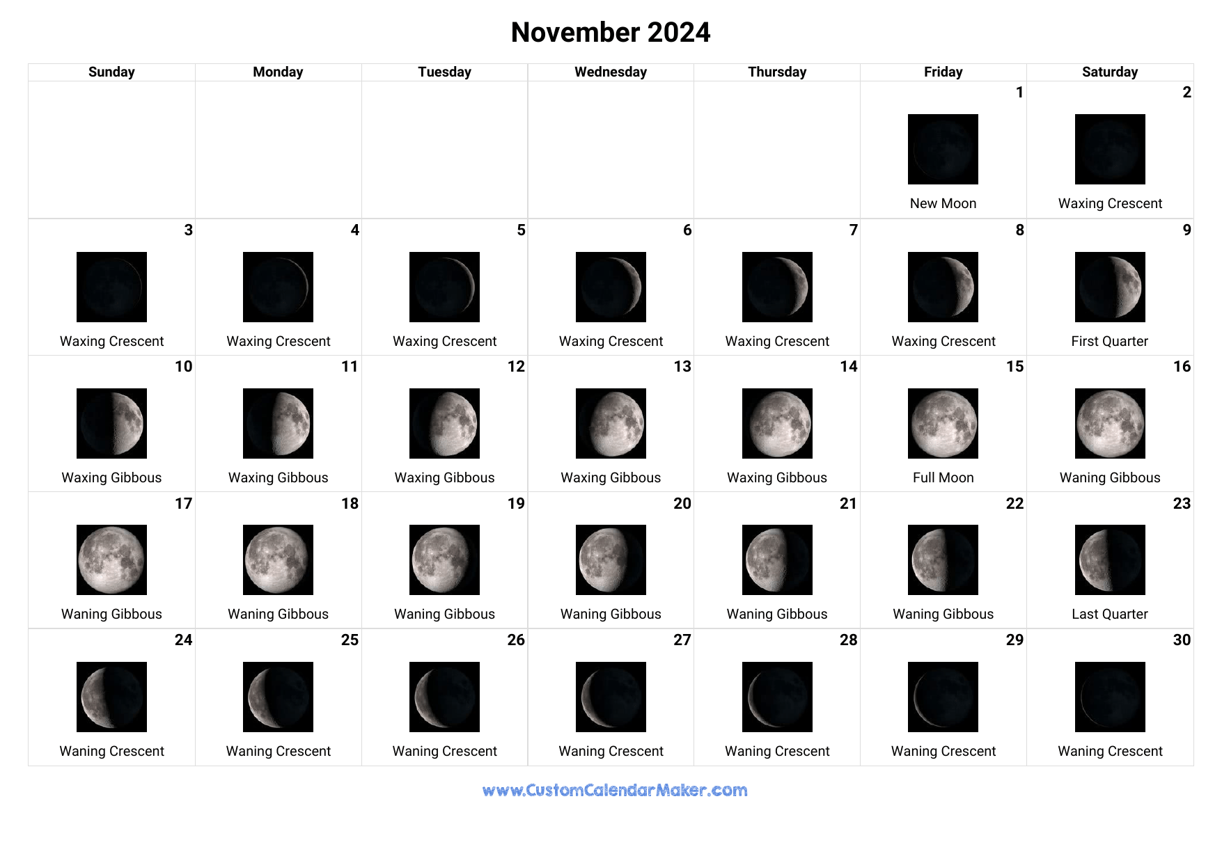 Lunar November 2024: 12 Ways to Observe