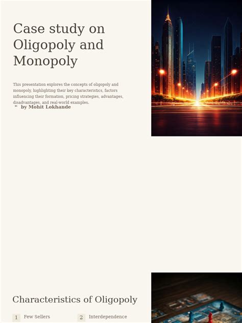 Oligopoly And Monopoly A Deep Dive Pdf