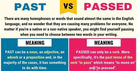 5 Tips: Passed vs Past