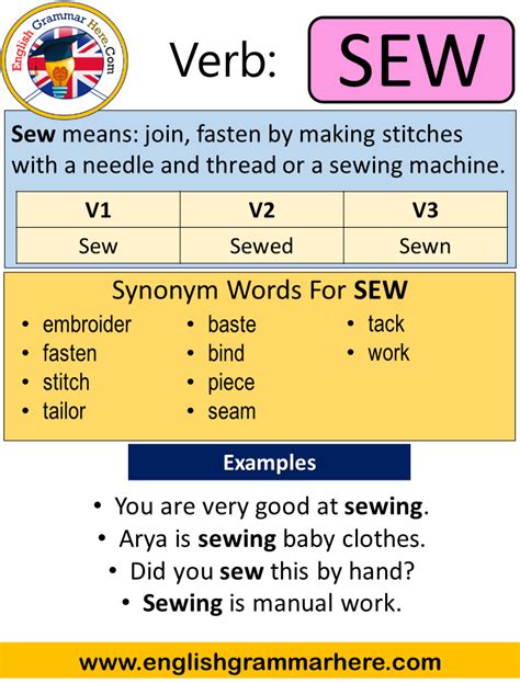 The Ultimate Guide to Sewing Past Tense The Ultimate Guide to Sewing Past Tense