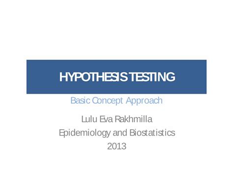 Pdf Hypothesis Testing Akademik Ciamik 2010 Pdf File02 02 2013 Hypothesis Testing Lulu Pdf Hypothesis Testing Akademik Ciamik 2010 Pdf File02 02 2013 Hypothesis Testing Lulu