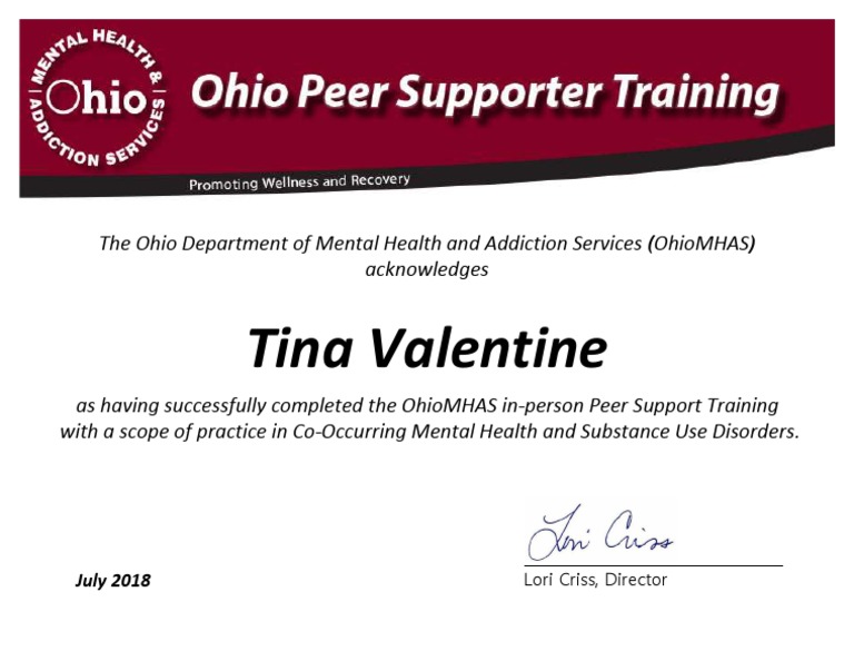 Peer Support Specialist: Certification Pathways