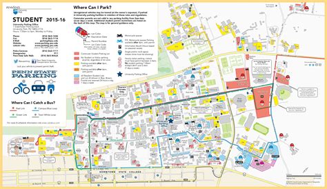 Penn State Parking Pass Map