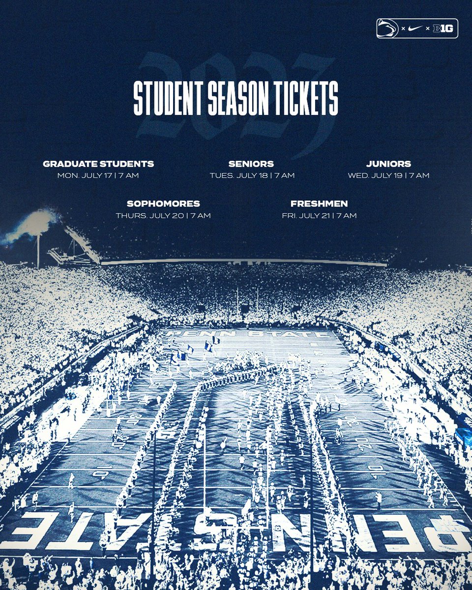 Penn State Student Season Tickets 2024 Emmie Isadora