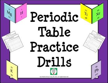 Periodic Table Practice Drills By Middle School Crazy Tpt Periodic Table Practice Drills By Middle School Crazy Tpt