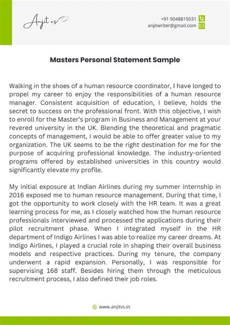 Powerful Strategies for Your Master's Personal Statement Powerful Strategies for Your Master's Personal Statement