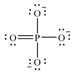 Phosphate Ion Lewis Structure Phosphate Ion Lewis Structure
