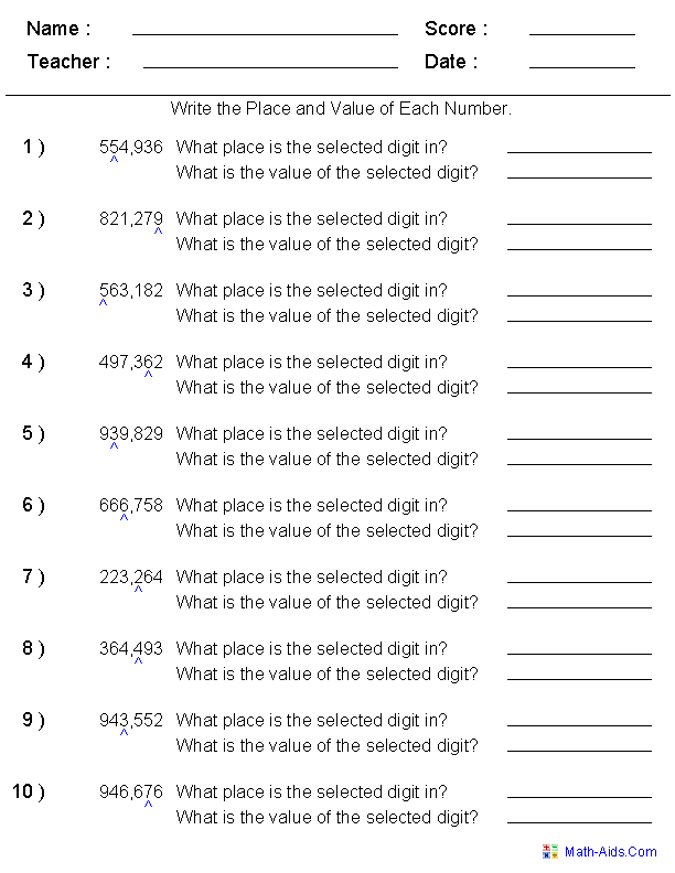 Place Value Integers And Decimals Discussion Problem Classroom Place Value Integers And Decimals Discussion Problem Classroom