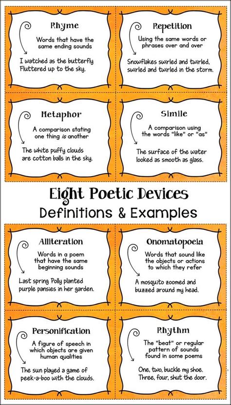 Poetic Devices Explanation With Examples