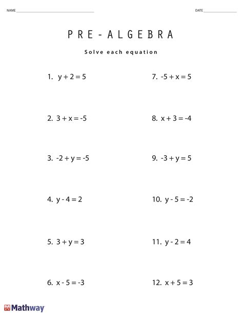 Unleash Your Math Skills: Pre-Algebra Problems Unleash Your Math Skills: Pre-Algebra Problems