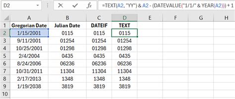 Presentation Julian Date Formula For Excel Visualization Presentation Julian Date Formula For Excel Visualization
