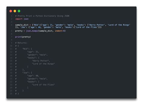Pretty Print Dict: A Quick Guide