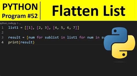 Python Program To Flatten A Nested List Python Program To Flatten A Nested List