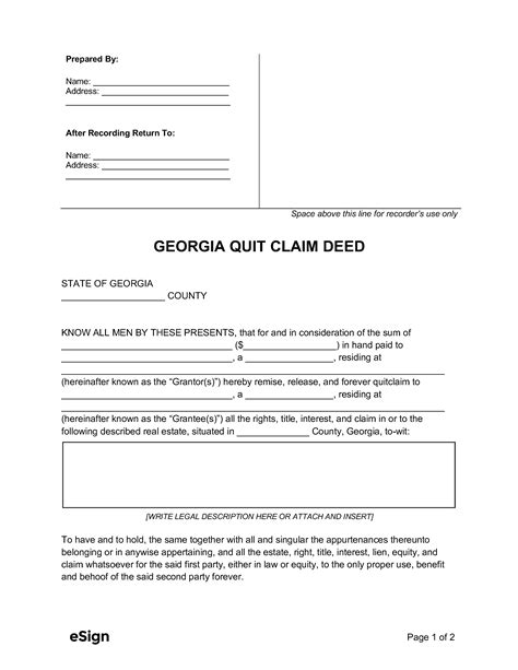 The Ultimate Guide to Quick Claim Deeds in Georgia The Ultimate Guide to Quick Claim Deeds in Georgia