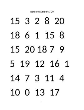 20 Fun Ways to Choose a Number 20 Fun Ways to Choose a Number