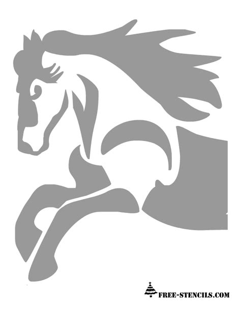 Rearing Horse Pumpkin Stencil Rearing Horse Pumpkin Stencil