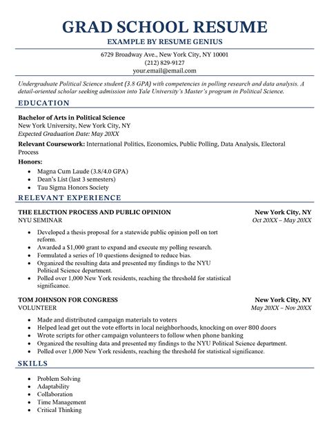 Resume Makeover: Bridge Grad School Gap