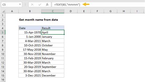Extract the Return Month from Any Date