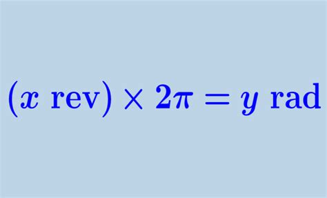 How to Convert RPM to Radians
