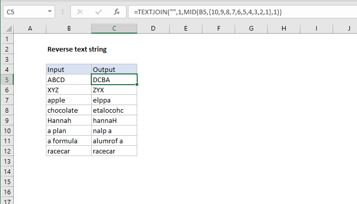 Excel Magic: Reverse Strings with Ease Excel Magic: Reverse Strings with Ease