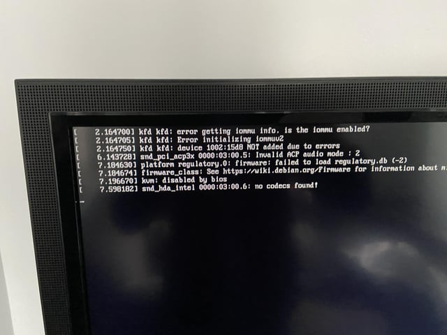 Running Pc Mode With The Official Atari Usb Debian Drive But I Get These Errors On Boot Up