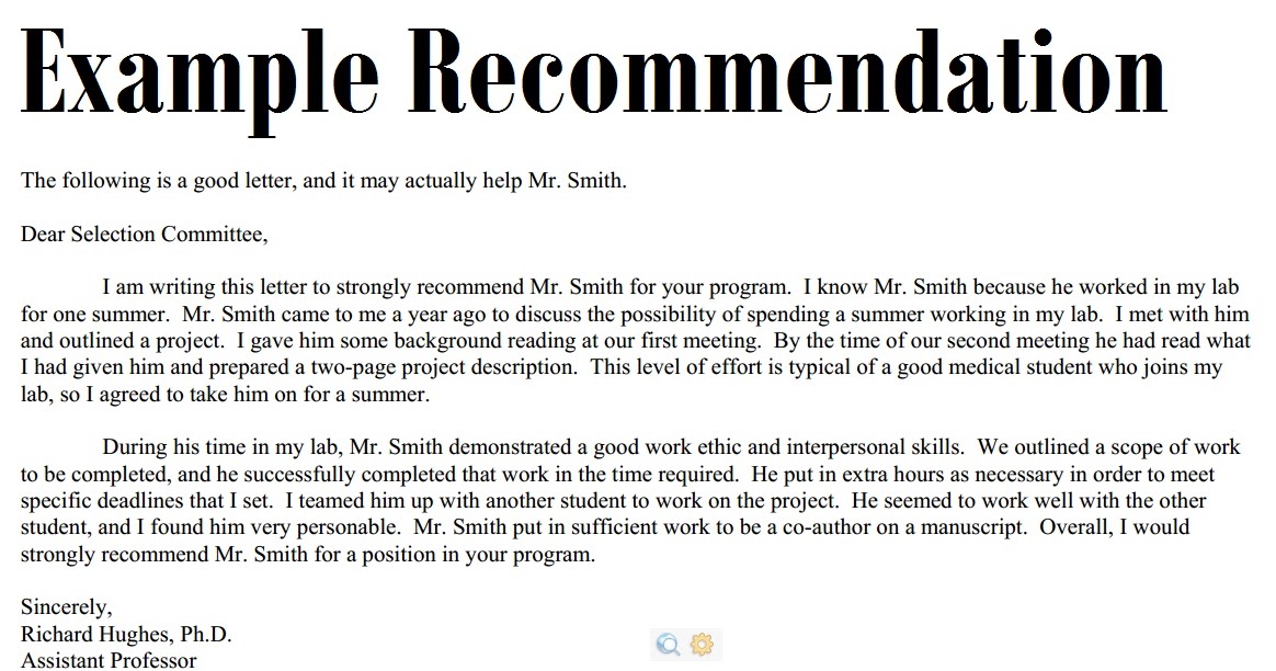 Crafting the Perfect Recommendation Letter