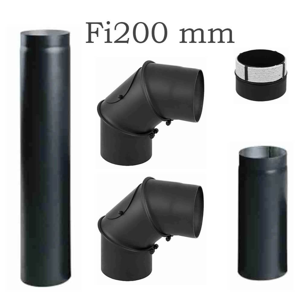 Set Burlane Fi160 Mm Pentru Racordare Semineu La Cos De Fum Ceramic Set Burlane Fi160 Mm Pentru Racordare Semineu La Cos De Fum Ceramic
