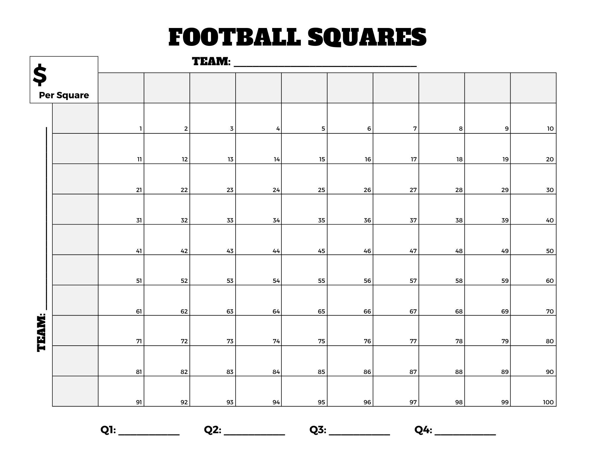 Sheet With Squares