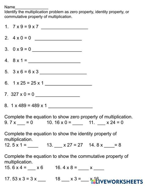 Solution 3Rd Grade Commutativity Of Property Multiplication Worksheets Solution 3Rd Grade Commutativity Of Property Multiplication Worksheets